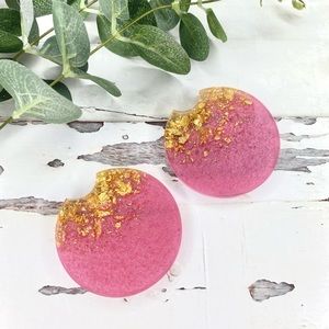 Pink Car Coasters | Set of 2 Car Coasters